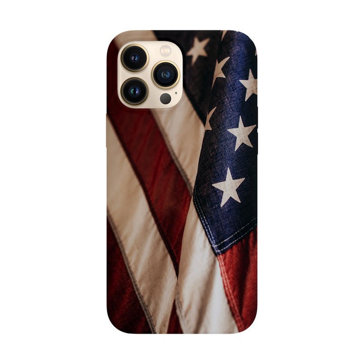 Калъф, съвместим с Apple iPhone 15 Pro модел Sua Flag, силикон, TPU, обратното