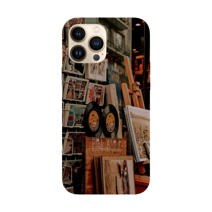 Husa compatibila cu Apple iPhone 14 Pro model Retro shop, Silicon, TPU, Viceversa