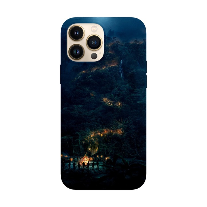 Husa compatibila cu Apple iPhone 14 Pro model Tribal Fire, Silicon, TPU, Viceversa