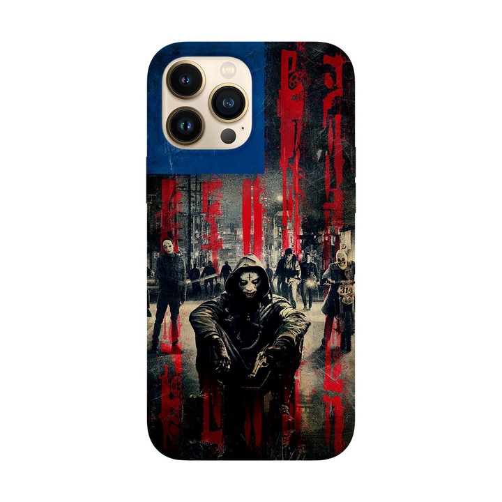 Husa compatibila cu Apple iPhone 14 Pro model The Forever Purge, Silicon, TPU, Viceversa