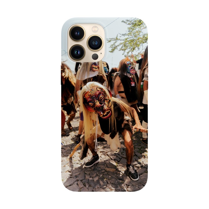 Husa compatibila cu Apple iPhone 14 Pro Max model Tribal dance, Silicon, TPU, Viceversa