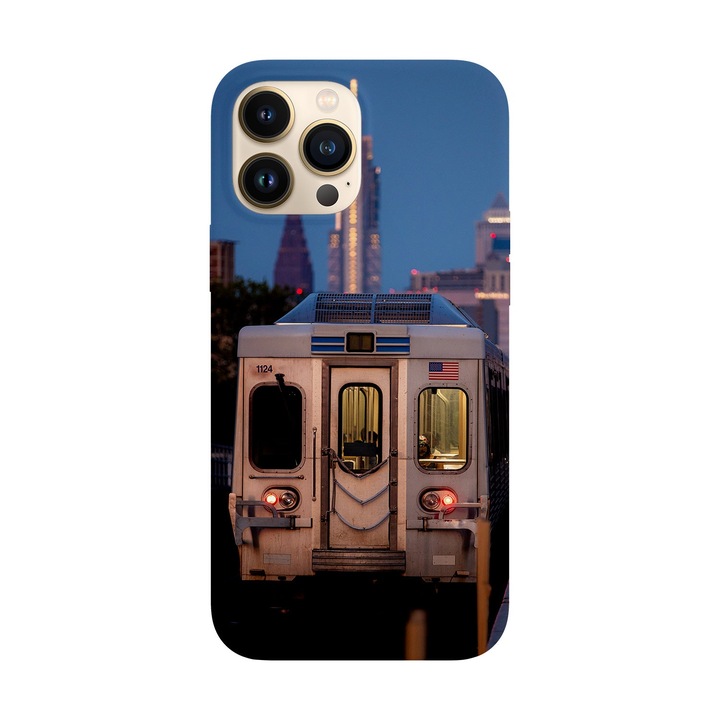 Капак, съвместим с Apple iPhone 15 Pro модел Train Ride, силикон, TPU, обратно