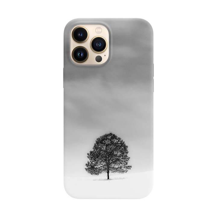 Кейс съвместим с Apple iPhone 15 Pro Max модел White desert, силикон, TPU, обратното