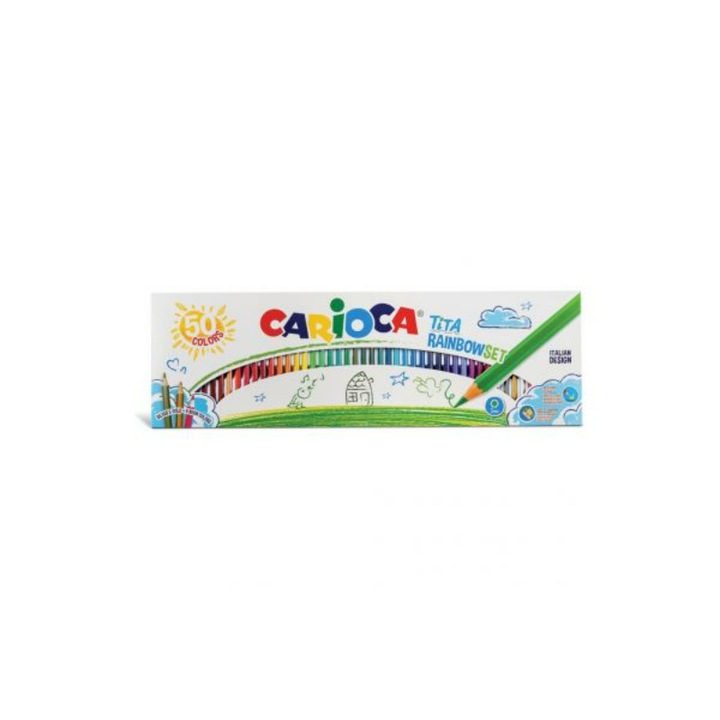 Комплект от 50 цвята, Carioca, Multicolor