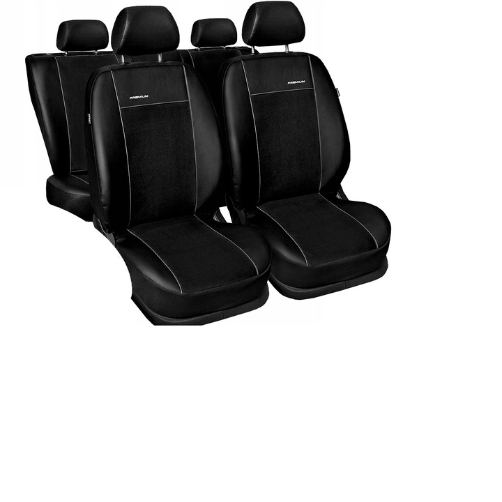 Set 5 huse scaun pentru Toyota RAV4 2013, Piele Ecologica, Negru