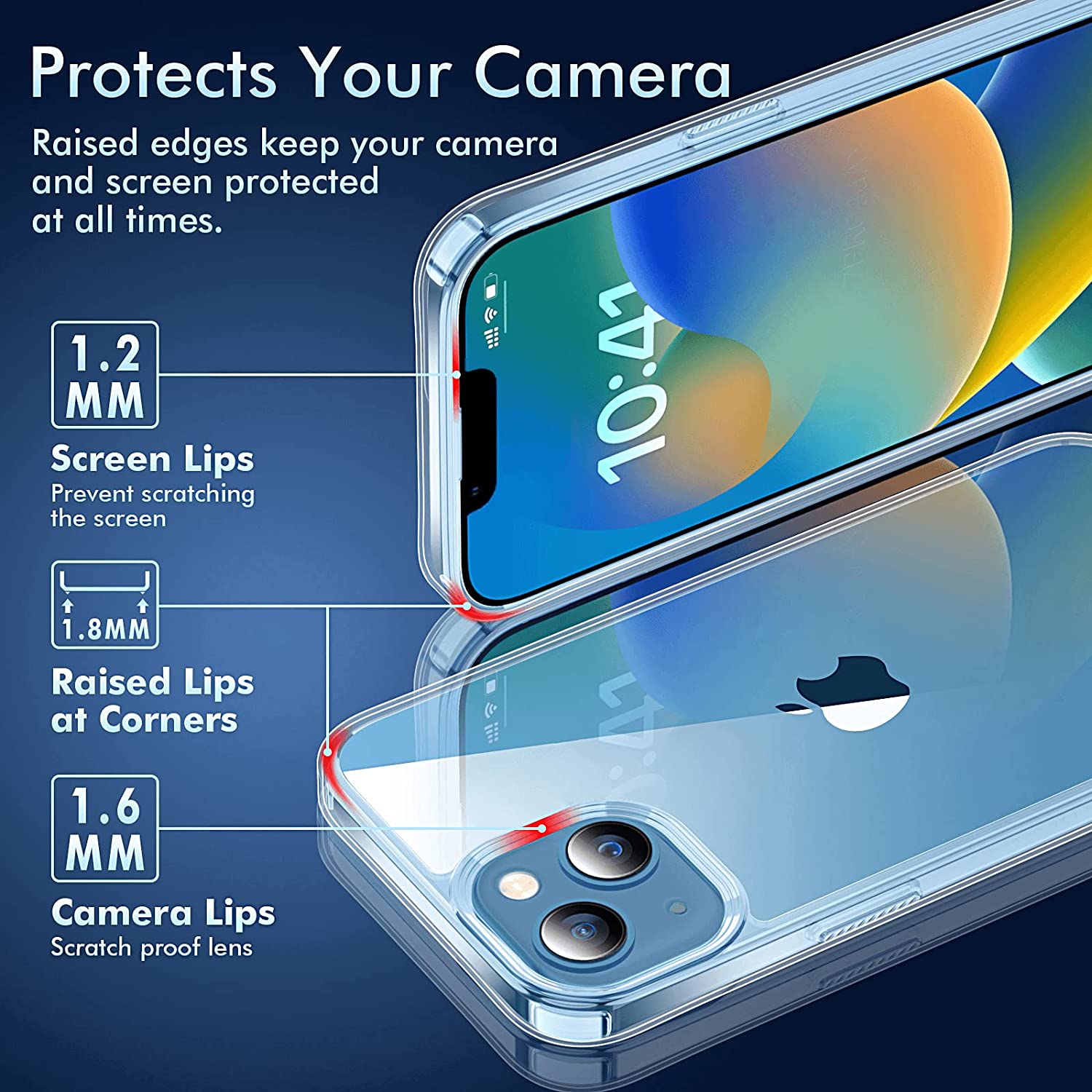 Калъф за телефон, Поликарбонат/Полиуретан, Съвместим с iPhone 14 ...