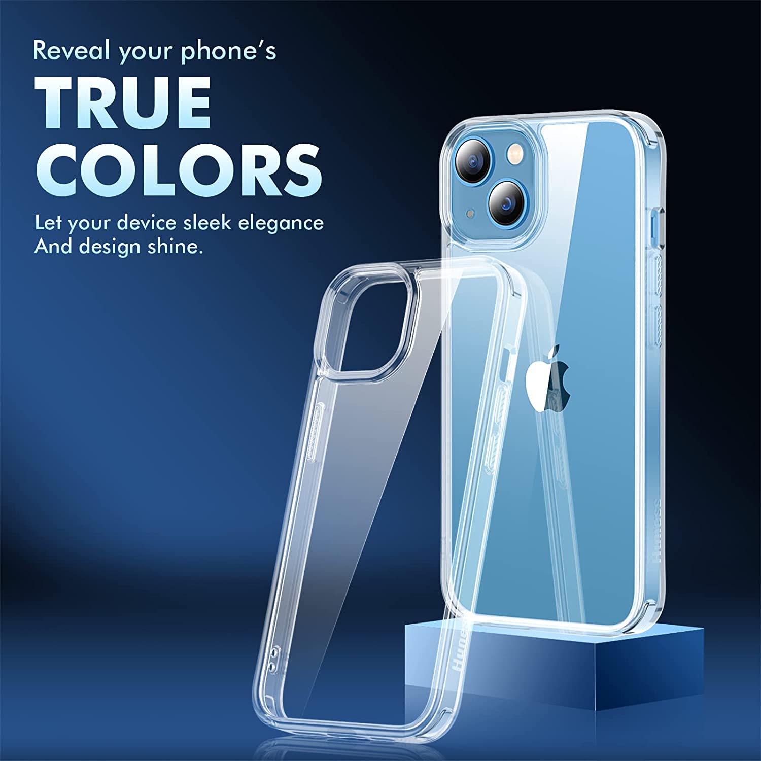 Husa telefon, Policarbonat/Poliuretan, Compatibil cu iPhone 14, Transparent