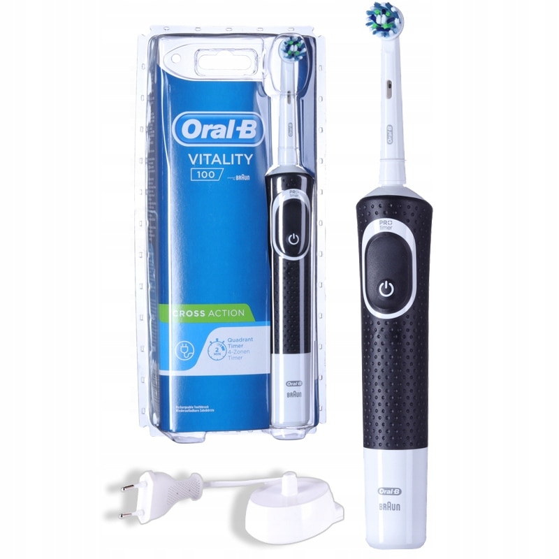 Set, Periuta De Dinti Electrica, Oral-B Vitality 100, Negru, 7600 ...