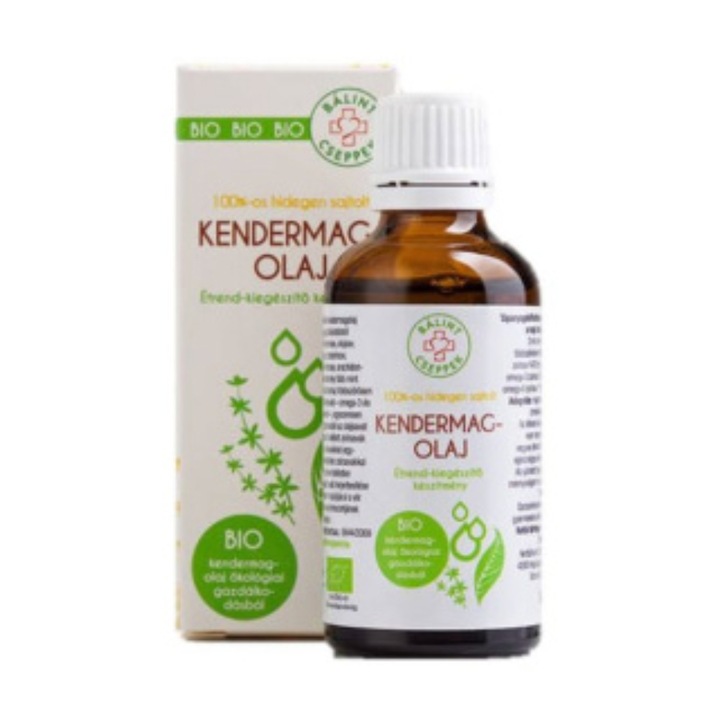 Ulei din seminte de canepa Bálint, Presate la rece, 50 ml