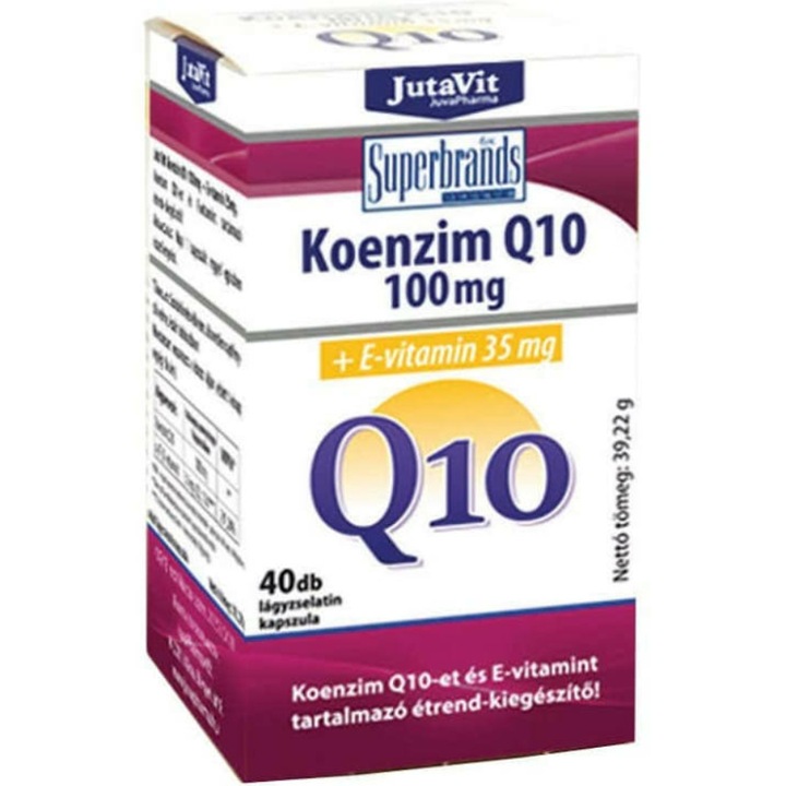 Capsule coenzima Q10/Vitamina E JutaVit, 40 bucati