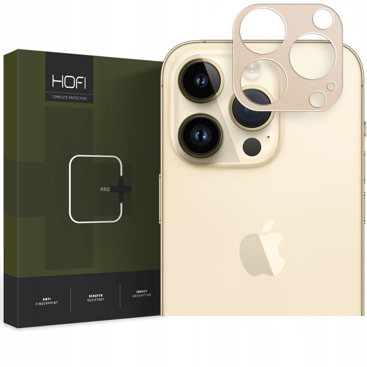 Стъклен протектор HOFI ALUCAM PRO+ за iPhone 14 Pro / 14 Pro Max, Gold