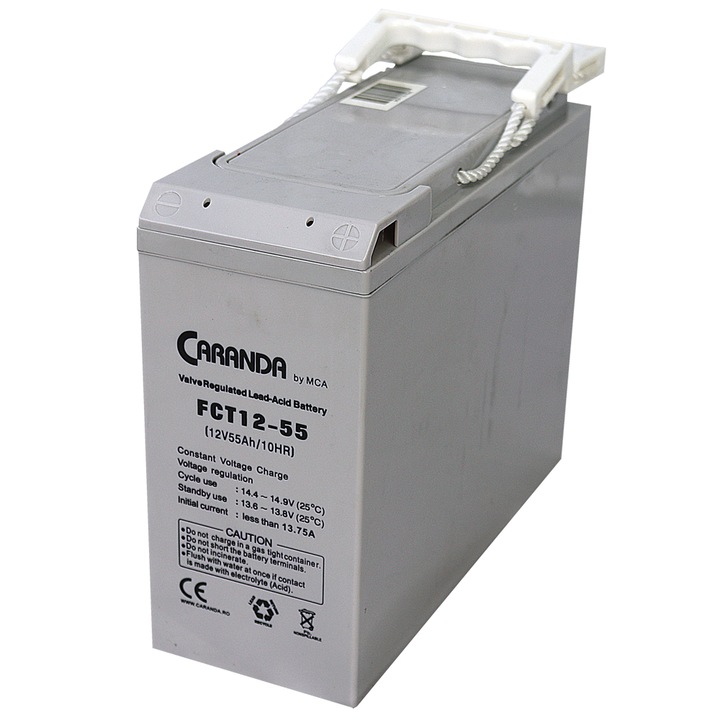 Acumulator stationar front terminal FCT12-55, 12V 55Ah