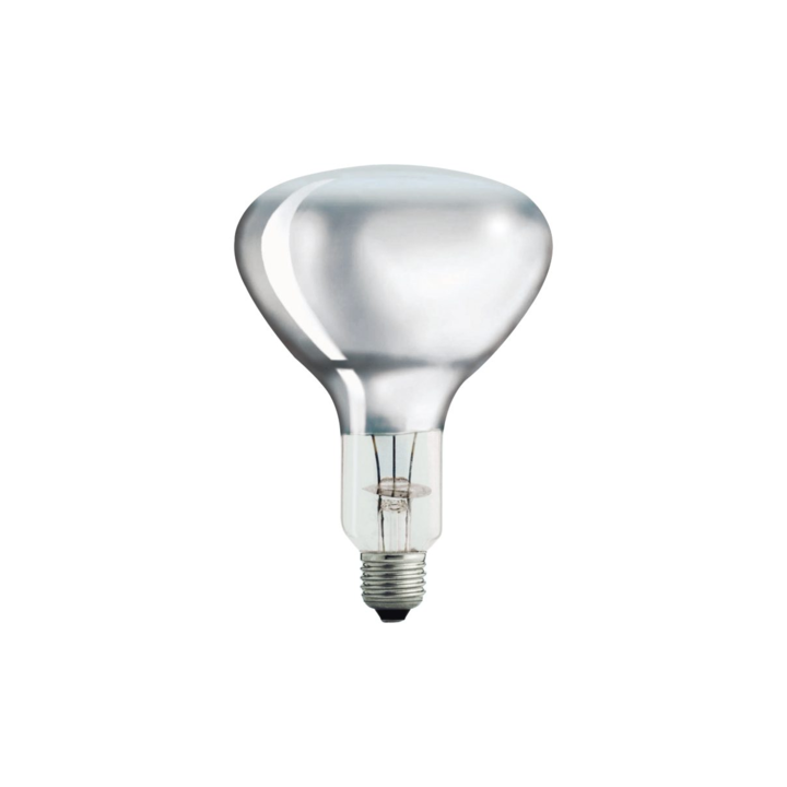 Bec InfraRosu Industrial Philips, E27, 375W, dimabil, incandescent, Clar