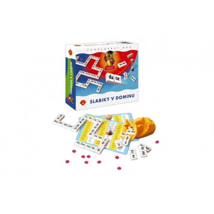 Set domino, Pexi, +6 ani, 24 x 20 cm in cutie, Multicolor