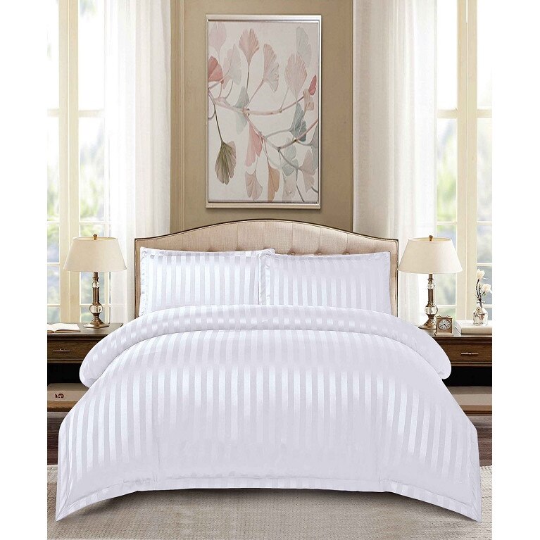 Комплект бельо Relax Shop от 4 части, Six White Damask, 2 лица - eMAG.bg