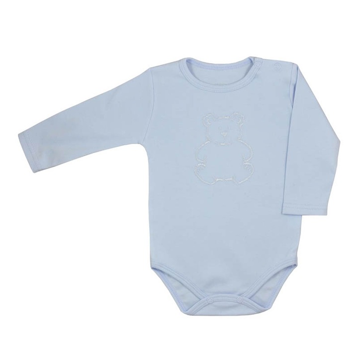 Body cu maneca lunga pentru baieti Koala Mis 09-365, Albastru 56 CM