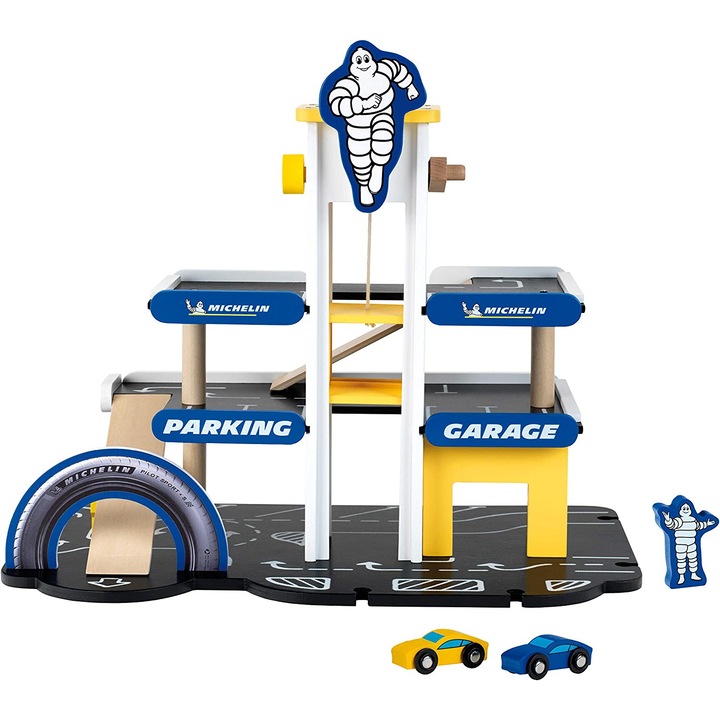 Дървен паркинг Michelin на 3 нива - играчка