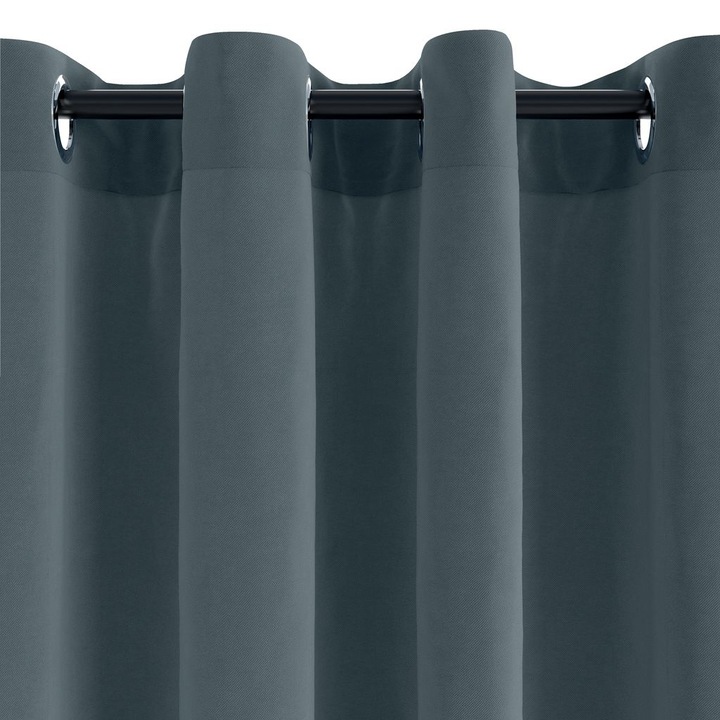 2 db Isteren függöny készlet 140x300 cm, poliészter anyagú, kék színű