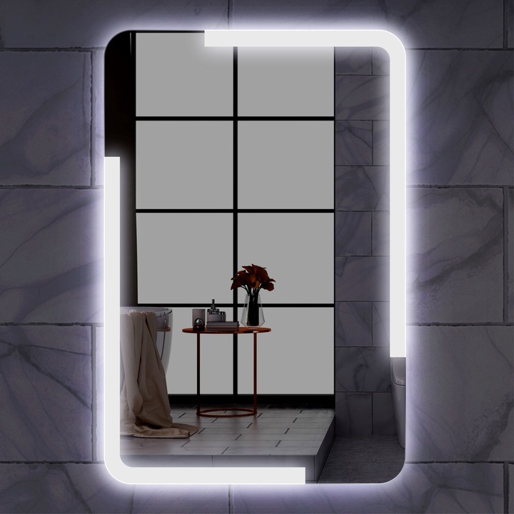 Oglinda cu iluminat led KORONA II 60 x 80 cm