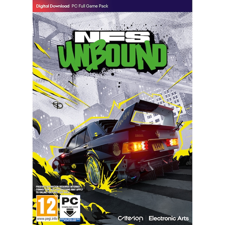 Need for Speed Unbound játékszoftver, digitális letöltő kód, PC