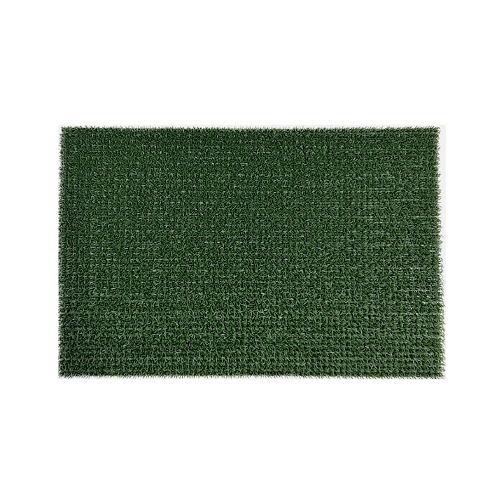 Covoras intrare exterior, polietilena, verde, FinnTurf 60x40 cm