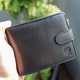 Мъжки Портфейл Koruma, SM-905GBL, Естествена кожа, Защита на безконтактни карти RFID, Черен мат