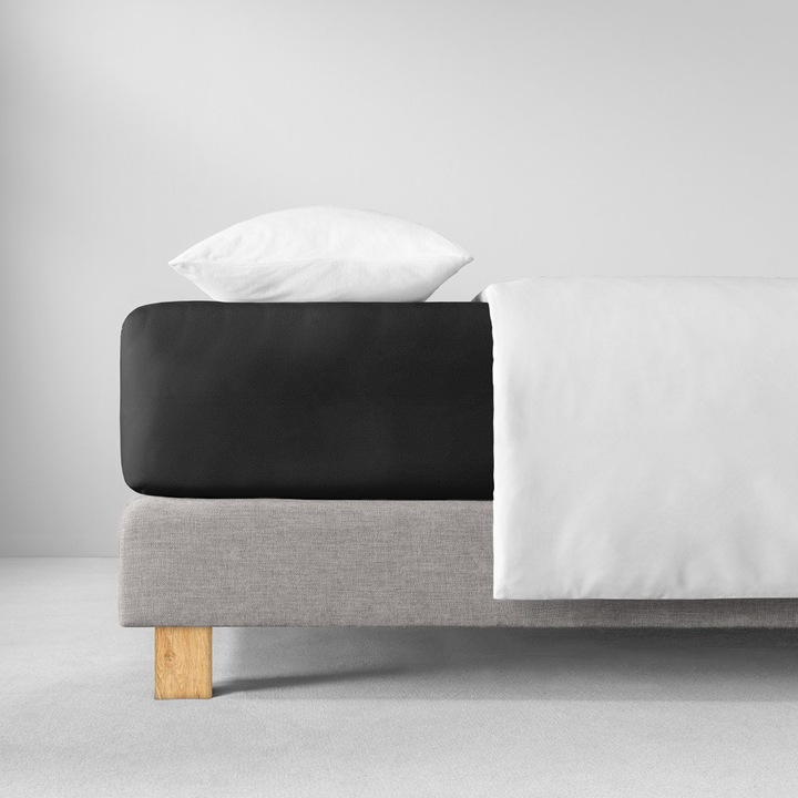 Cearceaf, Estella, Bumbac/Spandex, Negru