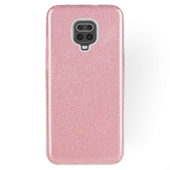 Husa telefon, Tokgalaxis, Pentru Xiaomi Redmi Note 9 Pro Max, Roz Shiny