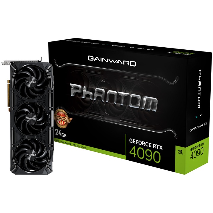Placa Video Gainward GeForce RTX™ 4090 Phantom, 24GB GDDR6X, 384-bit