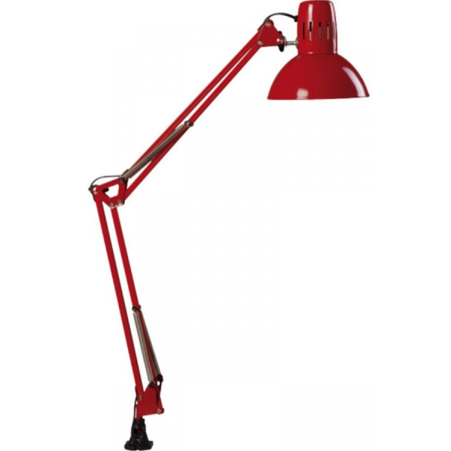 Lampa birou Armstrong KL 2043 Klausen, corp rosu, 1x60W E27