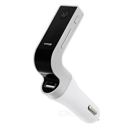 Modulator FM Hands Free Bluetooth Gadget iMK™ Silver , Suport card telefon Cadou