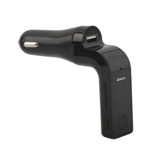 Modulator FM Hands Free Bluetooth Gadget iMK™ Black Edition , Suport card telefon Cadou