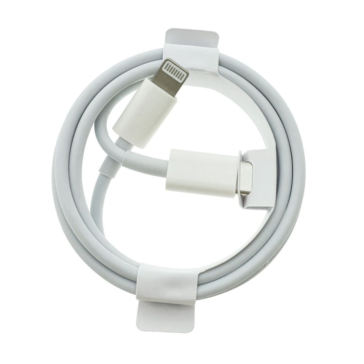 Cablu tip lightning la USB-C, pentru dispozitive Apple, A1703, 1m, alb, in blister Alb 1 m