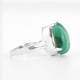 Inel argint piatra semipretioasa malachit para