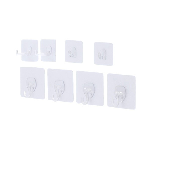 Set 8 cuiere HSE24, trei modele, transparent