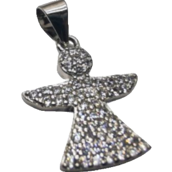 Pandantiv Argint 925 Inger cu Pietre Rodiat, 1.64 g