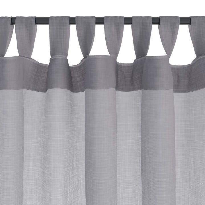 2 db ORUST függöny szett, 140x300 cm, szürke