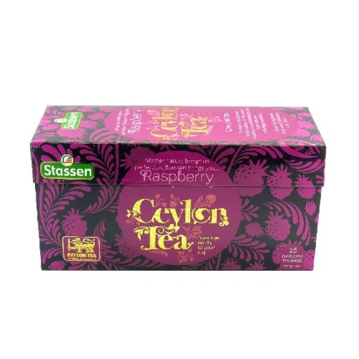 Málna Ceylon tea, 37,5g, Stassen