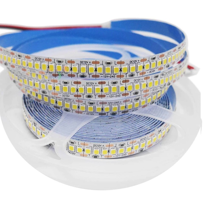 LED лента 18W супер ярка, SMD 3528, 240 LED/метър, 12V, Топла/Неутрална/Студена, ролка 5 метра ZenLED