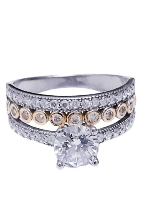 Inel din argint 925, zirconiu, 19 mm