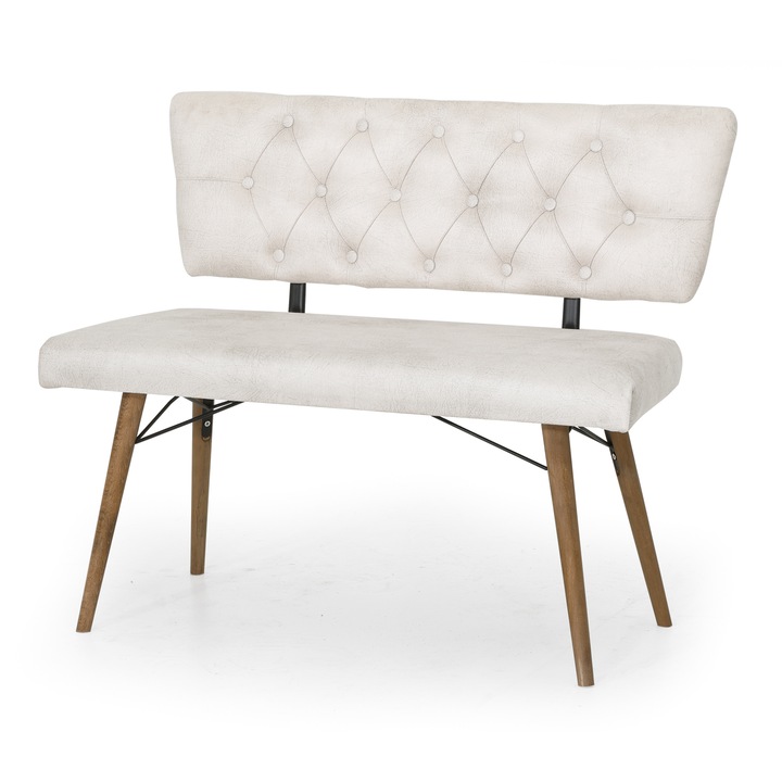 Banca Crem Cu Spatar 100 x 33 x 84 HAMAN