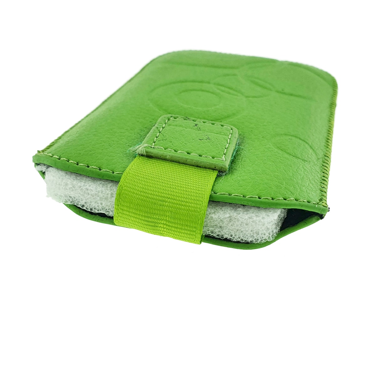 Husa universala tip saculet, din piele ecologica, Esperanza 90662, dimensiune M, 125 x 75 x 15mm, verde Verde Etui