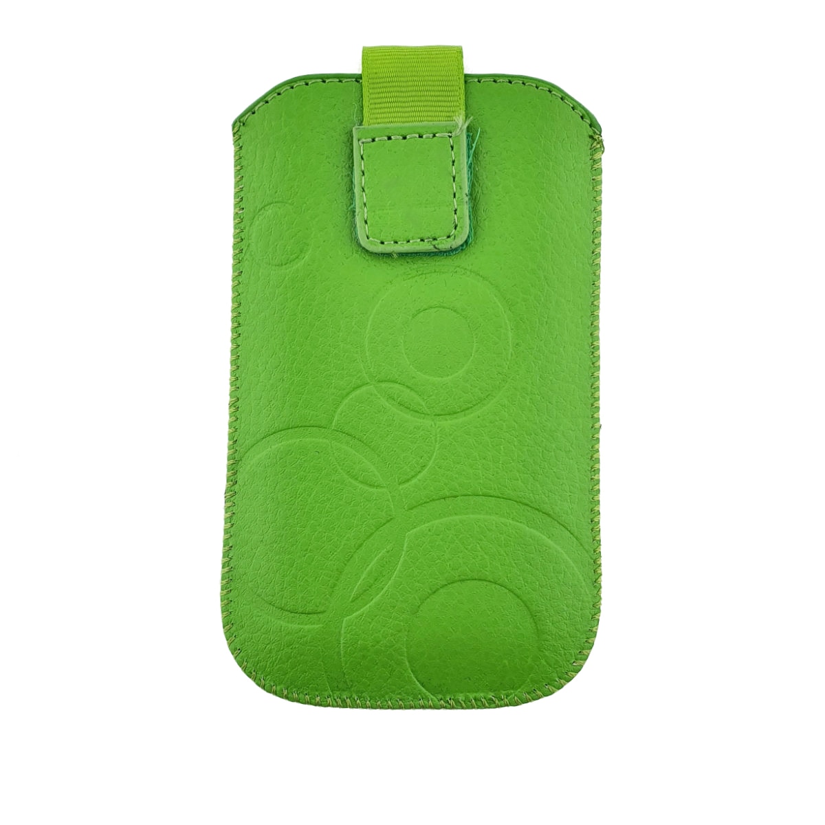 Husa universala tip saculet, din piele ecologica, Esperanza 90662, dimensiune M, 125 x 75 x 15mm, verde Verde Etui