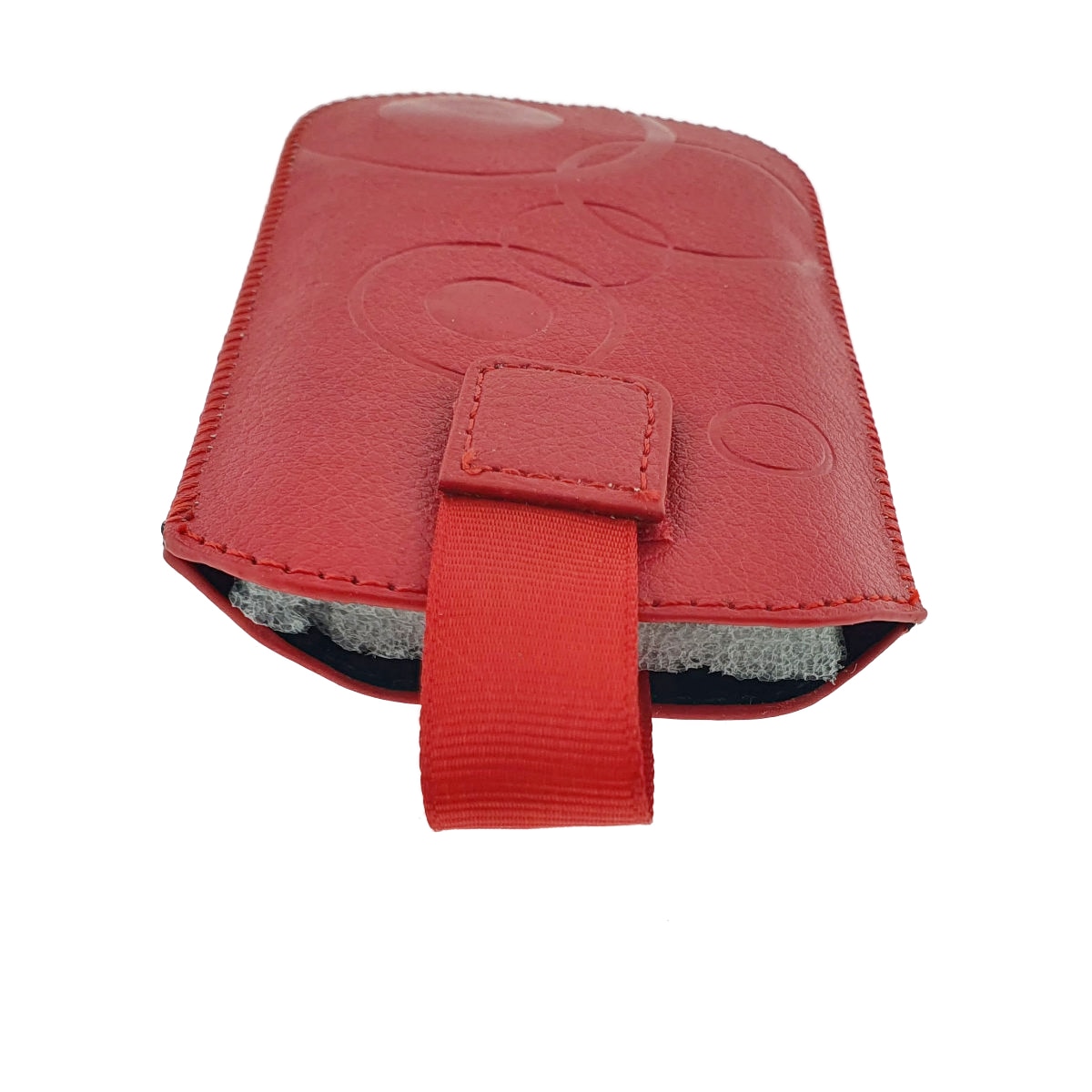 Husa universala tip saculet, din piele ecologica, Esperanza 90662, dimensiune M, 125 x 75 x 15mm, rosie Rosu Etui