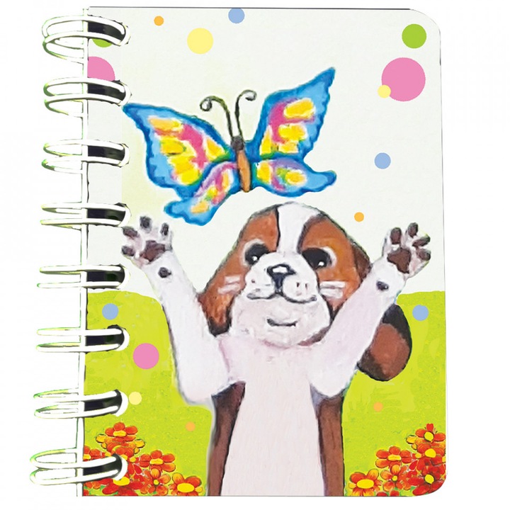 Carnet cu spira Azorel, 7 x 10 cm, 75 foi veline