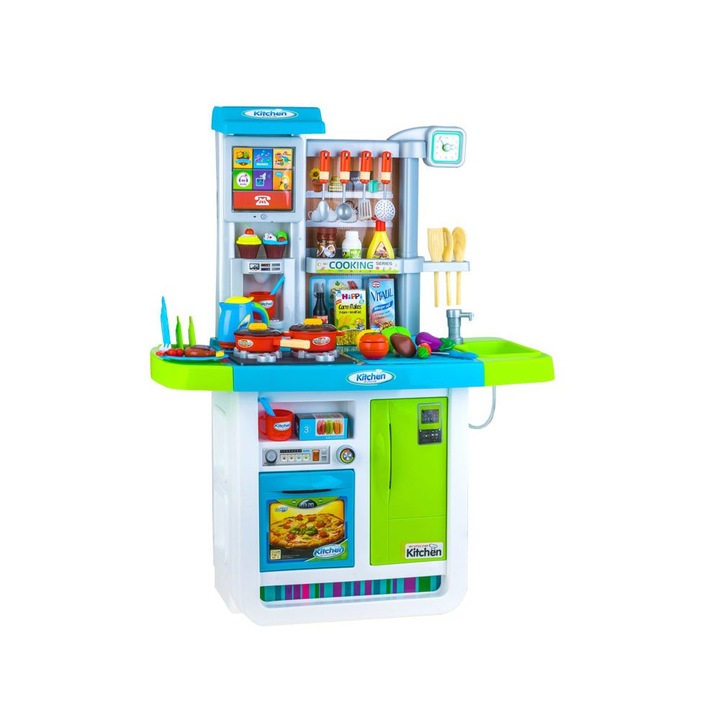 Set bucatarie interactiva pentru copii, Jokomisiada, Plastic, Multicolor