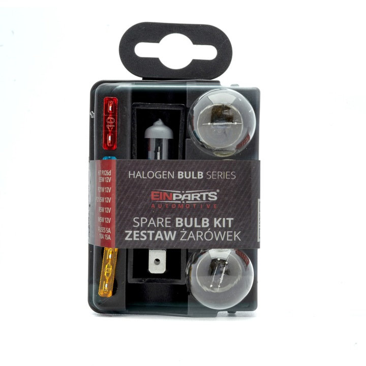 EinParts 8 db-os izzós készlet és autóbiztosítékok, H7 / P21W / P21 / 5W / R5W / W5W
