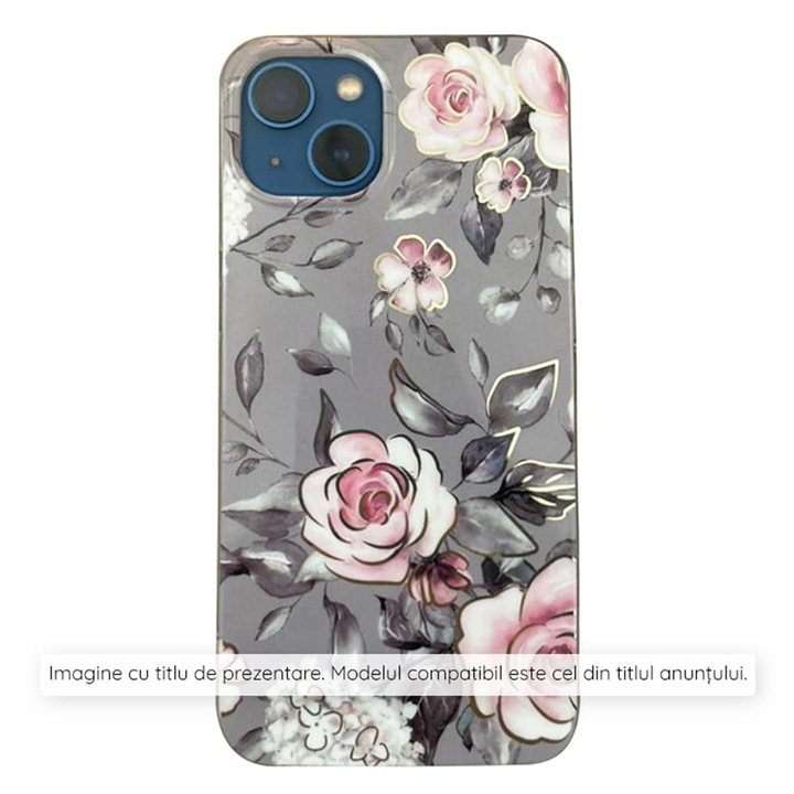 Tok iPhone 15-höz – Techsuit Marble Series – Bloom of Ruth Gray