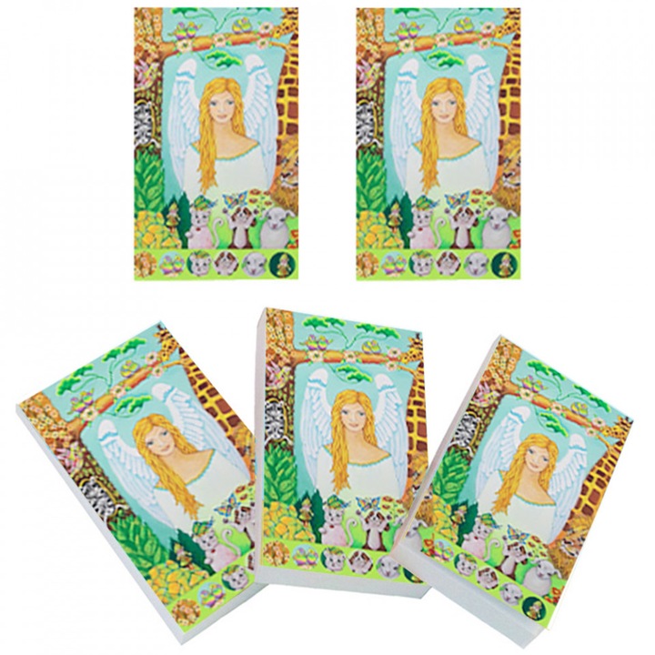 Set 5 carnetele de buzunar Arhanghelul Ariel, 5 x 8 cm, 100 foi veline