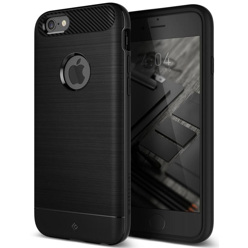Husa de protectie Caseology Vault Slim Series II pentru iPhone 7 Plus, Negru Carbon